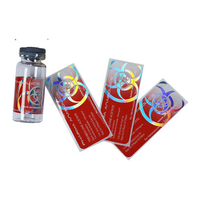 Gold Stamping Die Cut 10ml 20ml 30ml Steroid Vial Labels