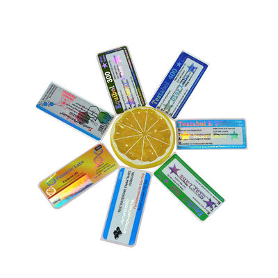Gold Stamping Die Cut 10ml 20ml 30ml Steroid Vial Labels