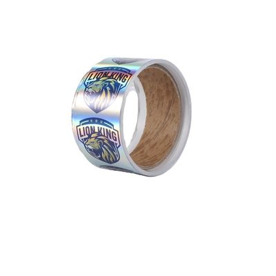 Round 5cm Diameter Laser Paper Hologram Glass Vial Labels