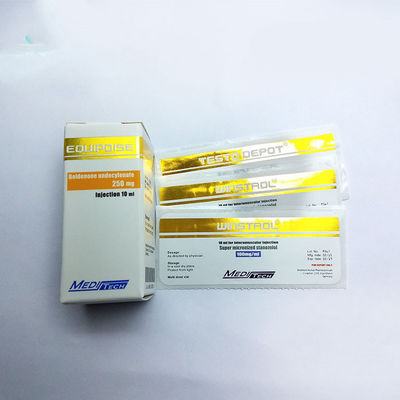 CAXXIS Steroid 10ml Vial Labels And Boxes With Silver Foil Stamping