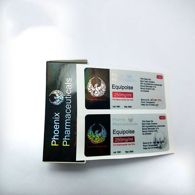 CAXXIS Steroid 10ml Vial Labels And Boxes With Silver Foil Stamping