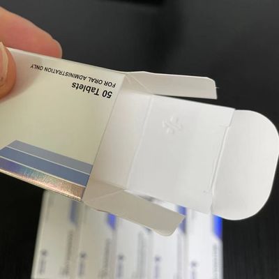 Winstrol Tablets Paper  Box Printing,  Stamping Silver Foil Embossed Medicine Pill Boxes