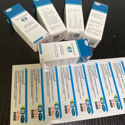 Custom Brand Pfizer Genotropin Somatropin cardboard 300gsm Paper Boxes With Matched Labels